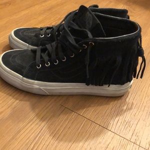 Black fringe vans
